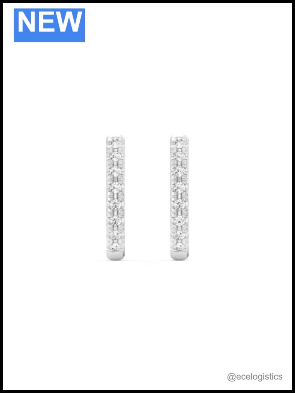 1/10 Carat Lab-Grown Diamond Hoop Earrings in 925 Sterling Silver
